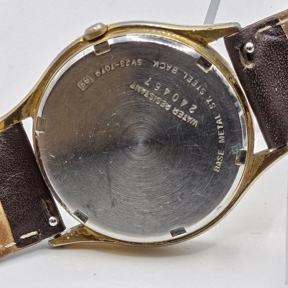 1990's Men's Seiko Mickey Mouse Gold Wristwatch SV23-7079 Day/Date Untested - Picture 6 of 8